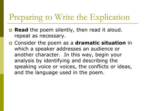 Image result for Explication Example