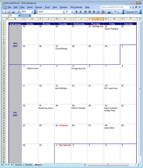 Microsoft Excel Calendar Template に対する画像結果