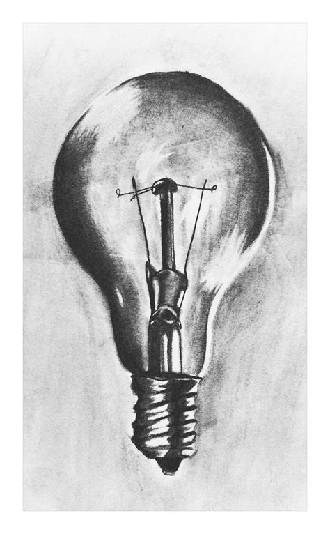 Light Bulb Pencil Drawing at PaintingValley.com | Explore collection of ...