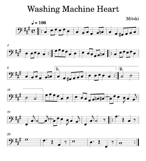 Image result for Washing Machine Heart Roblox Piano Sheet