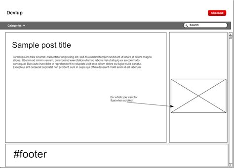Toradh íomhá ar HTML Float When Scrolling