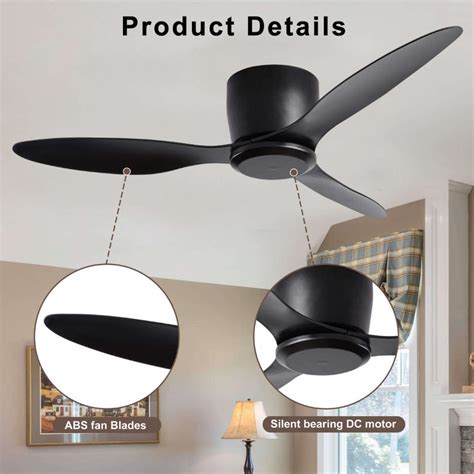 52" Contemporary Black LED 3-Blade Ceiling Fan-CharmyDecor - CharmyDecor
