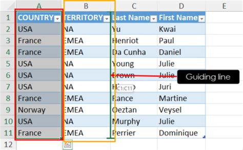 How to Switch Column Position in Excel に対する画像結果