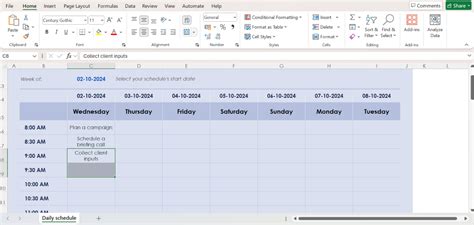 How to Make Schedule in Microsoft Excel に対する画像結果