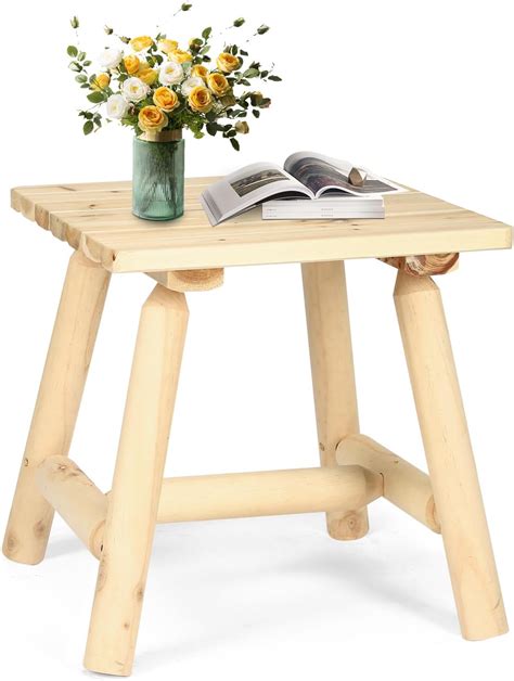 Image result for Log Side Table