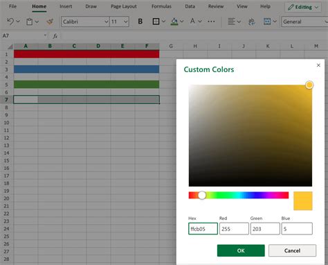 Image result for How to Use Colors in Excel