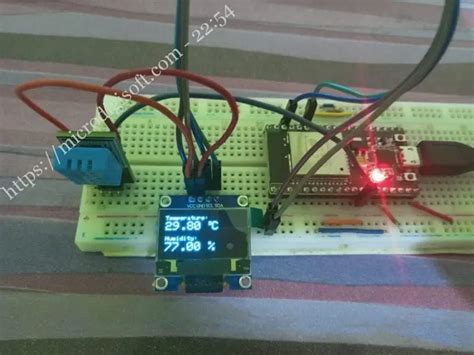 Image result for Esp32 OLED Temperature Sensor