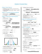 Intro to Statistics Formula Sheet に対する画像結果