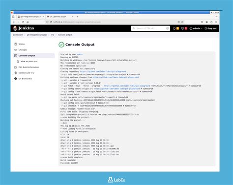 Jenkins Source Code Management に対する画像結果