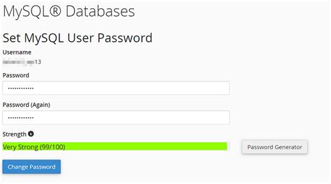 Image result for MySQL Password Field