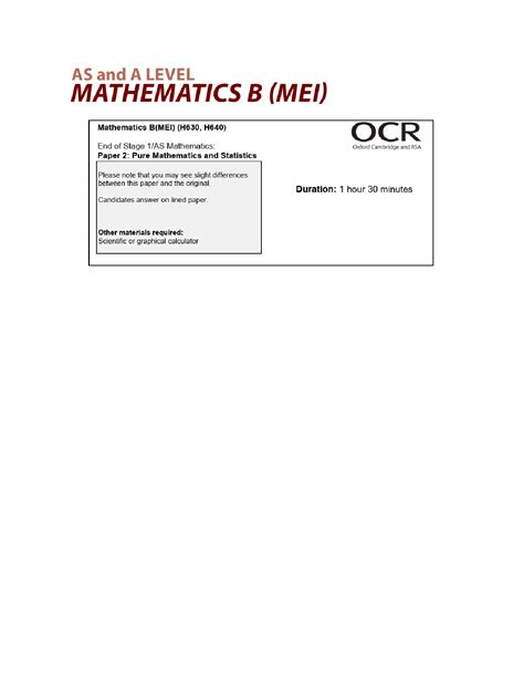 Toradh íomhá ar OCR MEI Modelling with Algorithms 2020