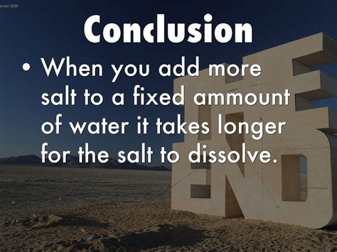 Image result for Salt Dissolving in Water in Line Graph