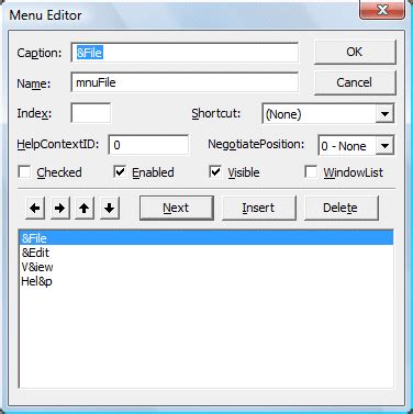 Afbeeldingsresultaten voor VB Menu Bar