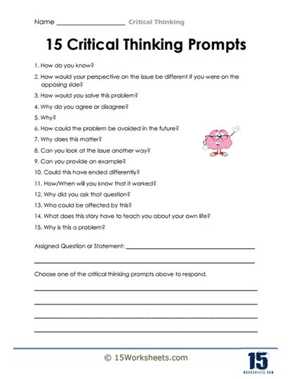 Afbeeldingsresultaten voor Problem Solving Critical Thinking Worksheets Fallacy