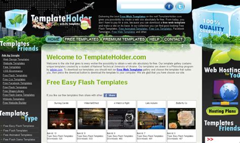 Afbeeldingsresultaten voor Free Flash Website Templates