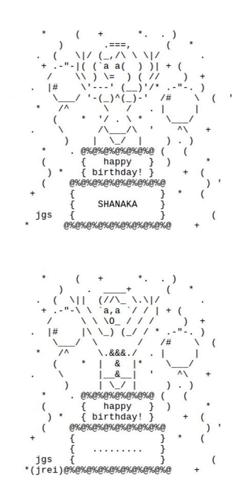 Happy Birthday ASCII-art Facebook에 대한 이미지 결과