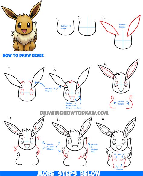 Pokemon Drawing Tutorial Step by Step に対する画像結果