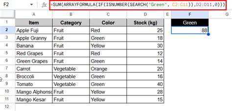 Toradh íomhá ar Contains Logic in Excel