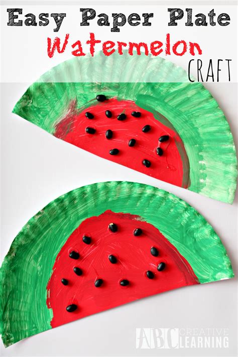 Image result for Paper Plate Watermelon Project