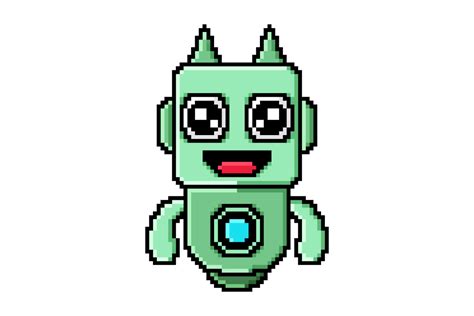 Afbeeldingsresultaten voor Pixel Art Robot