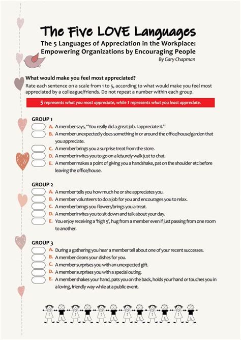 Toradh íomhá ar 5 Love Languages Hand Out