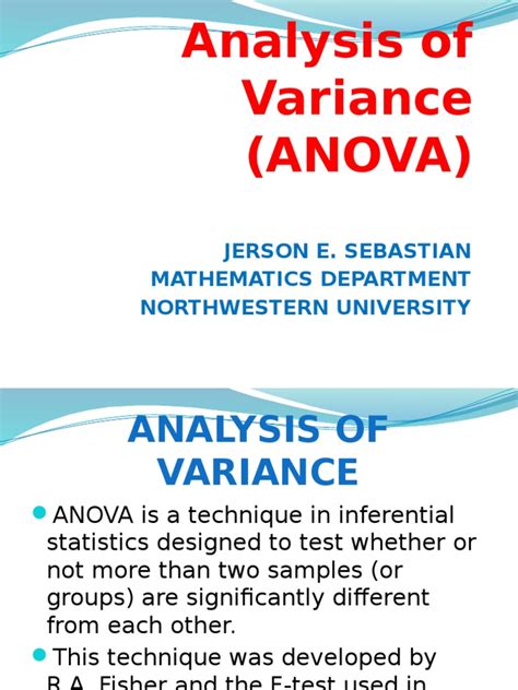 Image result for Variance Analysis PDF