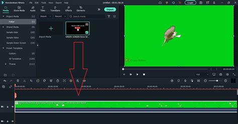 Toradh íomhá ar Filmora Green Background