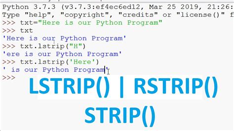Image result for Lstrip Rstrip Python
