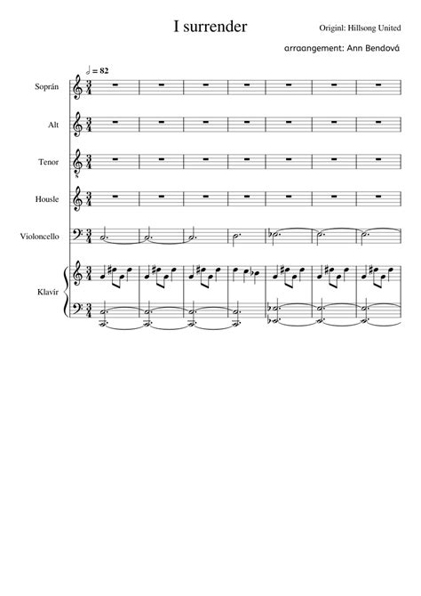Image result for I Surrender Sheet Music