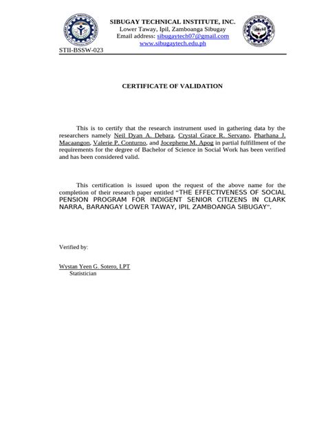 Image result for Validation Certificate Template