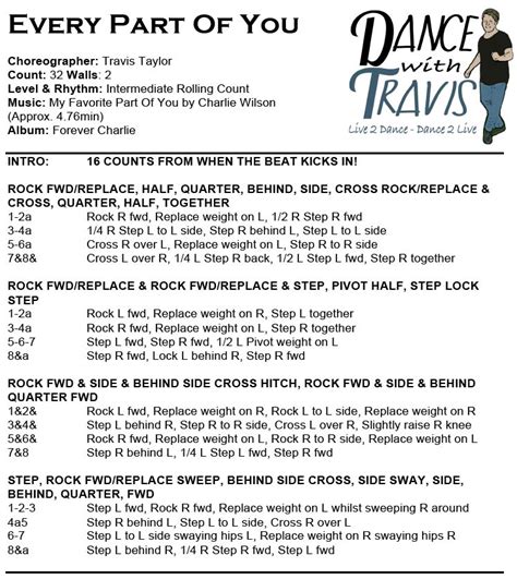 Afbeeldingsresultaten voor Things Line Dance Step Sheet