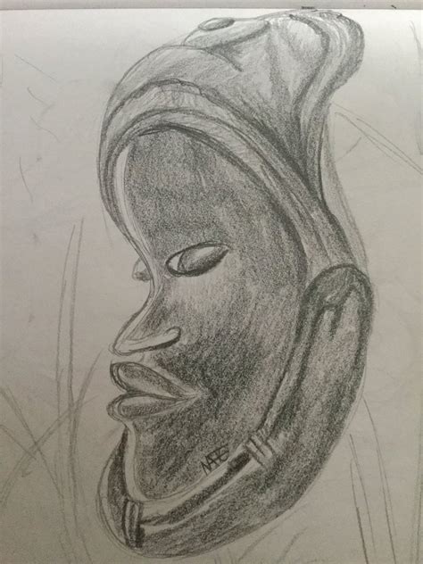 Image result for African Sun Mask Sketch