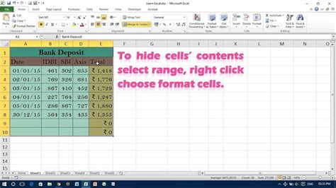 Image result for How to Hide Text Inside Cell in Excel