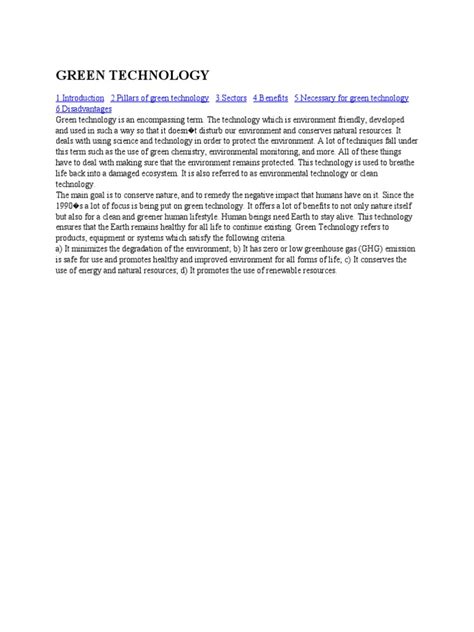 Image result for Module 4 Green Technology