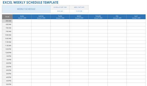 Image result for Make a Schedule Using Excel