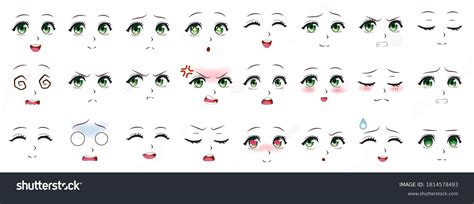 Afbeeldingsresultaten voor Anime Face Expressions