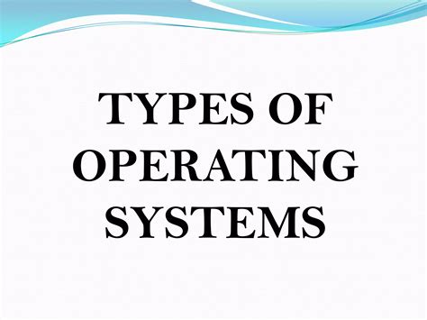 What Is a Type of Operating System に対する画像結果