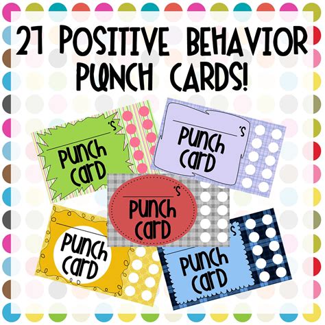 Image result for Behavior Management Punch Cards