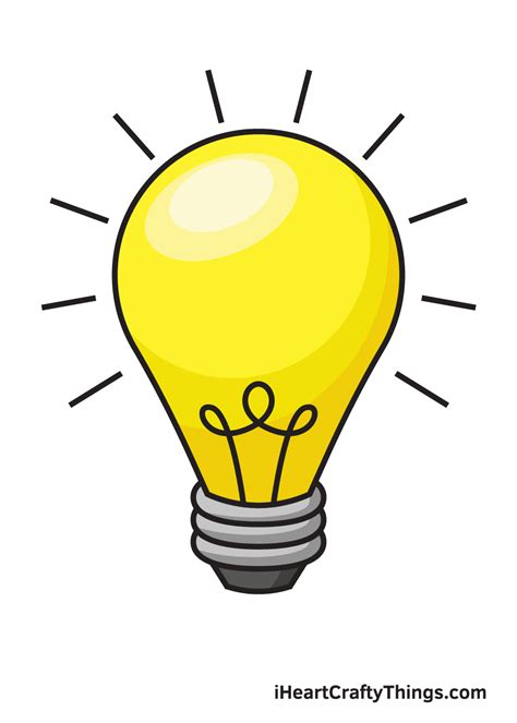 Image result for Light Bulb Drawing Easy