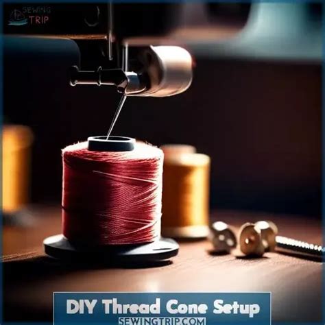 Afbeeldingsresultaten voor How to Use a Cone Thread Spool On Your Home Sewing Machine