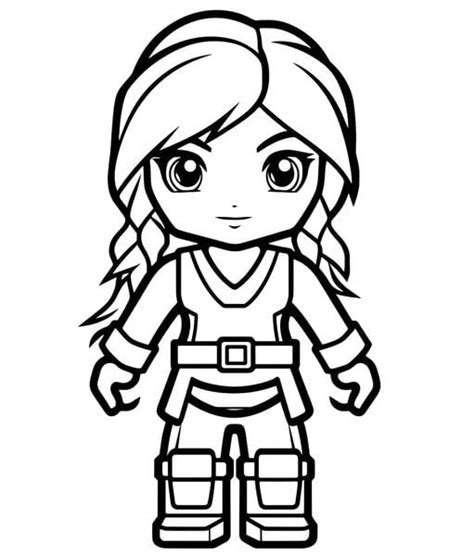 Image result for Girl Roblox Outline Coloring