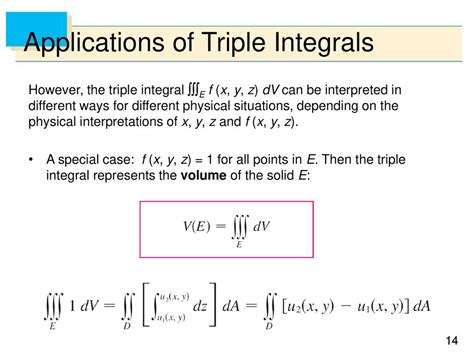 Image result for +Applications of Triple Intagrals