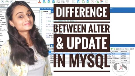 Afbeeldingsresultaten voor Difference Between Alter and Update Commands in SQL