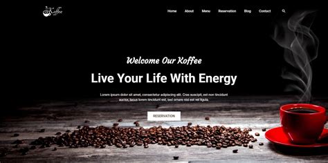 Cold Brew Coffee Website Template に対する画像結果