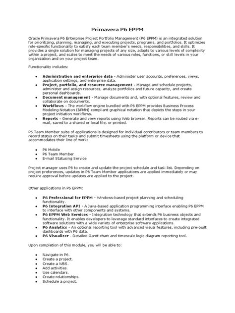 Toradh íomhá ar Application of Primavera P6