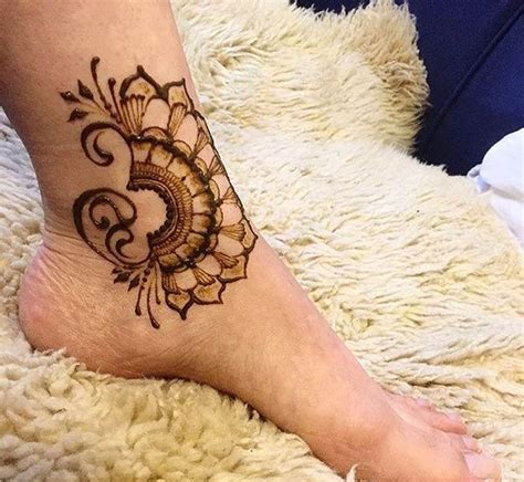 Simple Ankle Henna Designs