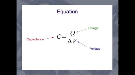 Image result for Capacitor Equation Tao