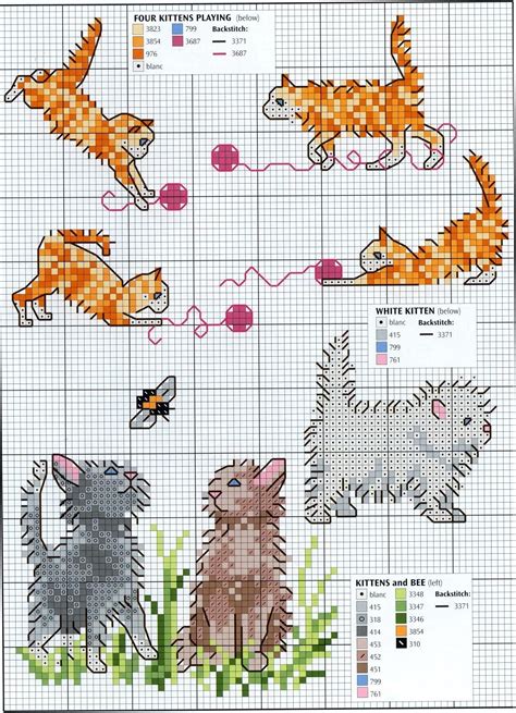 Image result for Cat Kitten Cross Stitch Patterns