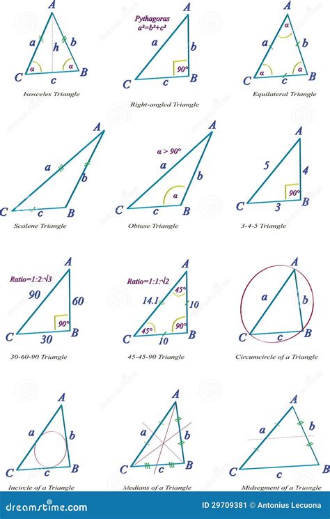 Image result for 7 Types of Triangles