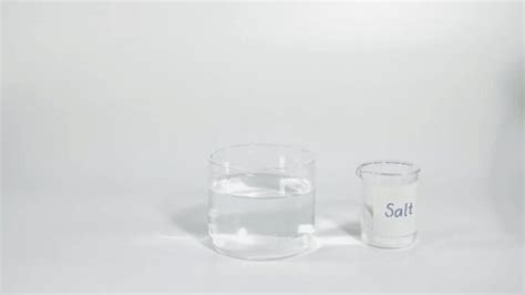 Image result for Salt Dissolving in Water in Line Graph